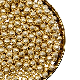 Perle / Perlute din zahar 10mm - Auriu / Gold - 1kg - Pastry Colours