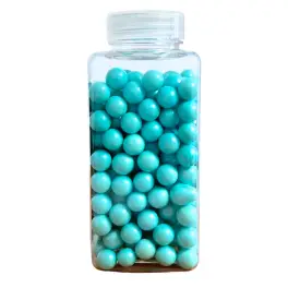 Perle / Perlute din zahar 10mm - Albastru Bebe - 250 gr - Dr. Gusto