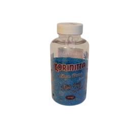 Perlute din Ciocolata 2 mm - Albastru / Mavi Sidefat - 200g - Korinitta