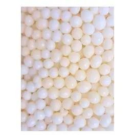 Perlute din Orez Expandat in Ciocolata - ALB  - 4mm - 1 kg - MEGA - Anyta Cooking	