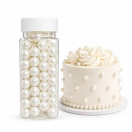 Perlute din Zahar 10 mm - Alb Sidef / White - 100 gr - Dr Gusto