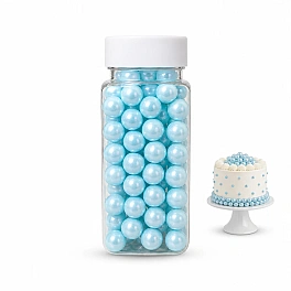 Perlute din Zahar 10 mm - Albastru Deschis / Blue - 100 gr - Dr Gusto
