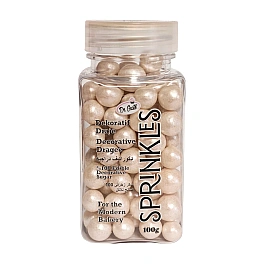 Perlute din Zahar 8 mm - Alb Sidef / White - 100 gr - Dr Gusto 