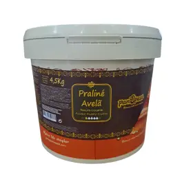 Crema cu alune de padure si cu bucati de napolitana - 4,5 kg - Praline de Avela