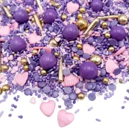 Decoratiuni zahar (sprinkles) - Purple Elegance - 90g - Happy Sprinkles