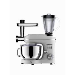 Robot de Bucătărie Mixer cu bol de 6.2 L - 1500W -Alb- cu blender și tocător-Anyta Cooking