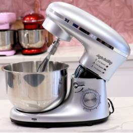 Robot de Bucătărie Mixer cu bol de 6.2 L - 1500W - Gri - Anyta Cooking