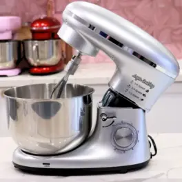 Robot de Bucătărie Mixer cu bol de 6.2 L - 1500W - Gri - Anyta Cooking