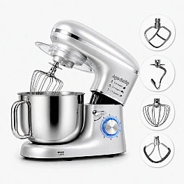 Robot de Bucătărie Mixer cu bol de 6.2 L - 2000W - Gri - Anyta Cooking