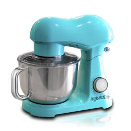 Robot de bucatarie Mixer cu bol de 6L din inox,1800W, din aluminiu, Albastru Pal - Anyta Cooking