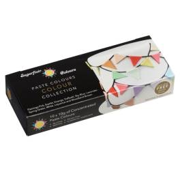 Set 10  Colorant alimentar pastă hidrosolubil-10x10g-Sugarflair