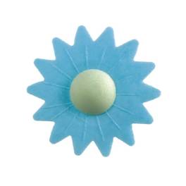 Set 100 buc Decoratiune comestibila din vafa - Flori Margarete - albastre - Ø 4.5CM - Dekora