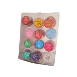 Set 12 Coloranti Pudra Alimentari pe baza de apa - 5 gr - Culori mate - Dr Gusto