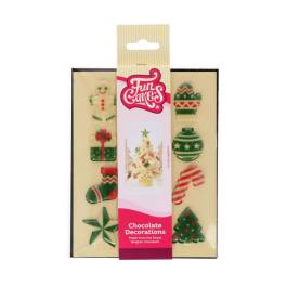 Set 12 buc decor din ciocolata pentru Craciun – Funcakes