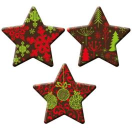 Set 120 buc Decoruri Stelute din Ciocolata 3.1X3.1CM - DeKora
