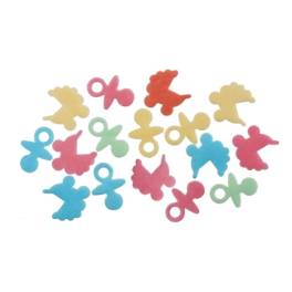 Set 150 buc decor comestibil din wafa - ACCESORII BEBELUSI - 3-3,5 cm - Dekora