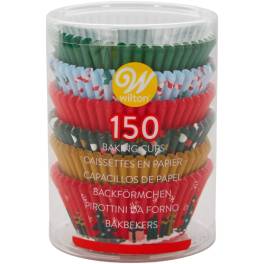 Set 150 buc Forme de copt briose - CRACIUN TRADITIONAL - Wilton