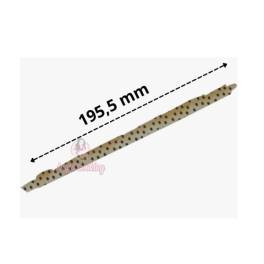 Set 160 buc decor din ciocolata - Bastonas alb cu buline maro
