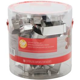 Set 18 Buc Decupatoare din inox - Holiday - 7 - 9cm- Wilton