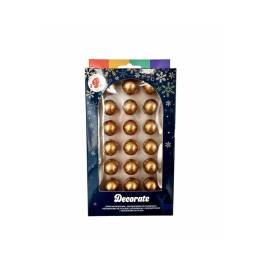 Set 18 buc sfere / bile din ciocolata auri 95g - Pastry Colours - Anyta Cooking