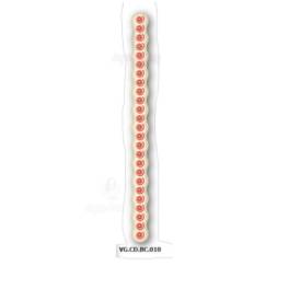  Set 190 buc decor din ciocolata - Bastonase alb cu rosu - 137 mm (EXP: 2024 - iulie)