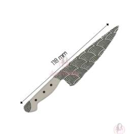 Set 192 buc decor din ciocolata - Cutite Alb cu negru