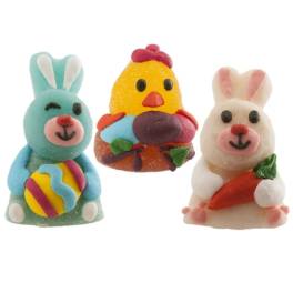 Set 24 buc Decor comestibil jeleu - Figurine de Paste-3.5 X 5.5 CM-Dekora