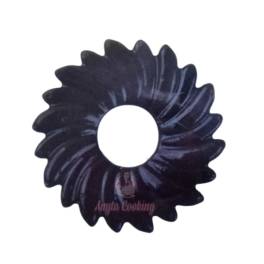 Set 240 buc decor din ciocolata - Floare neagra