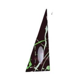 Set 240 buc decor din ciocolata - Triunghi negru cu verde (EXP: 2024-iulie)