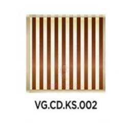 Set 288 buc decor din ciocolata - Patrat alb cu dungi maro - 40x40 mm (EXP: 2024 - iulie)