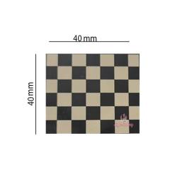 Set 288 buc decor din ciocolata - Patrat Sah alb si negru (31-10-2022