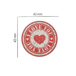 Set 288 buc decor din ciocolata - Rotund I Love You