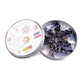 Set 3 buc Decupatoare din otel inoxidabil - SNOWFLAKES - 3, 5, 7, 9 and 11 cm - Scrapcooking