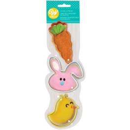 Set 3 buc Decupator din Inox - WHIMSICAL EASTER - Wilton