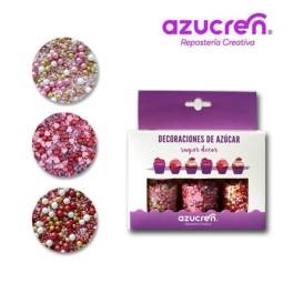 Set 3 Sprinkles - SUAVE / PARA SIEMPRE / RED VELVET - AzuCren