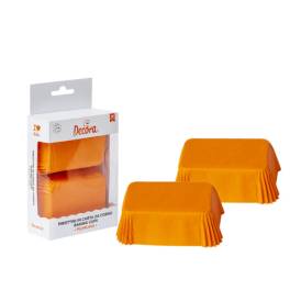 Set 36 buc Forme de copt 80X50X32MM -PORTOCALIU- Decora