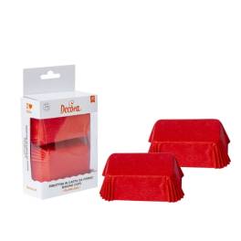 Set 36 buc Forme de copt 80X50X32MM -ROSU- Decora