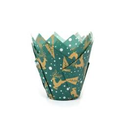 Set 36 buc forme de copt briose culoare verde-REN-House of Marie