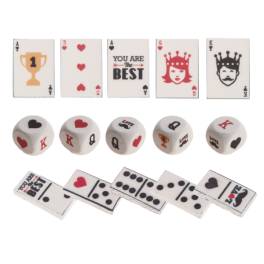 Set 38 buc Decor din zahar - Carti si domino-Dekora