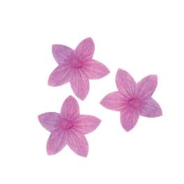Set 400 buc decor din wafa - CRINI VIOLET- 2 cm -Dekora