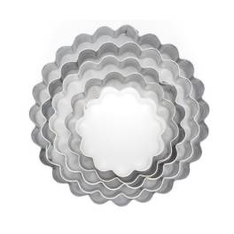 Set 5 buc Decupator otel inoxidabil-Tip floare-Cookie Cutter