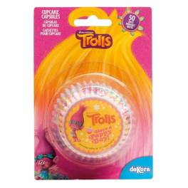 Set 50 buc Forme de copt briose - TROLLS - Ø 5 CM x H 3 CM - Dekora