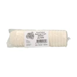 Set 500 buc Forme de copt briose - WHITE- Funcakes