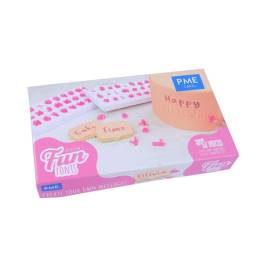 Set 52 buc Decupatoare cu embosare - Litere ALFABET majuscule+minuscule - PME