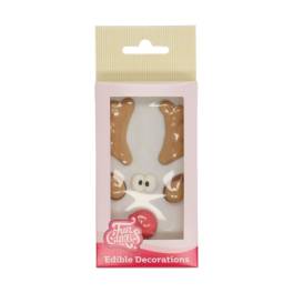 Set 6  buc Decor din zahar - RUDOLPH - Funcakes