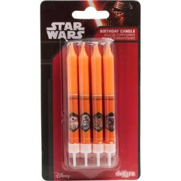 Set 6 buc Lumănare tort - Star Wars- 9 CM - Dekora