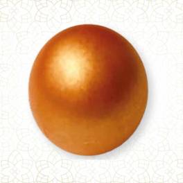 Set 66 Ciocolată decor-Biluțe mici bronz-20x20mm-Shantys