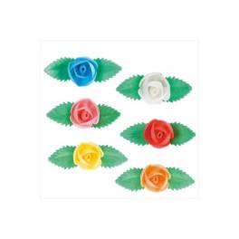 Set 80 -Vafe Trandafiri în diverse culori-6,5cm-Dekora