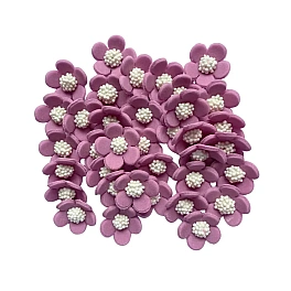  Set decor comestibil - „Floricică de primăvară simplu lavandă” 36 buc -  Anyta Cooking 
