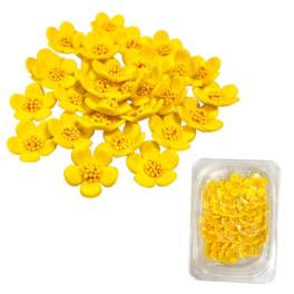  Set decor comestibil - „Floricica de primăvară simplu galben” 36 buc - Anyta Cooking 